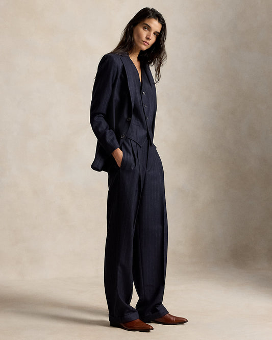 Bacall Pinstripe Wool Pant