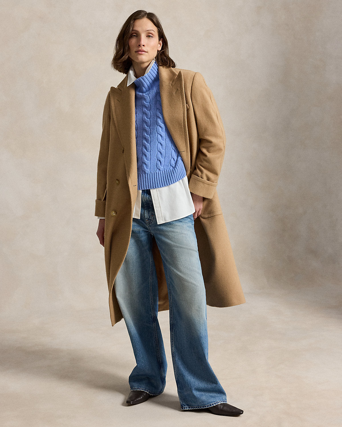 Cable-Knit Wool-Cashmere Turtleneck
