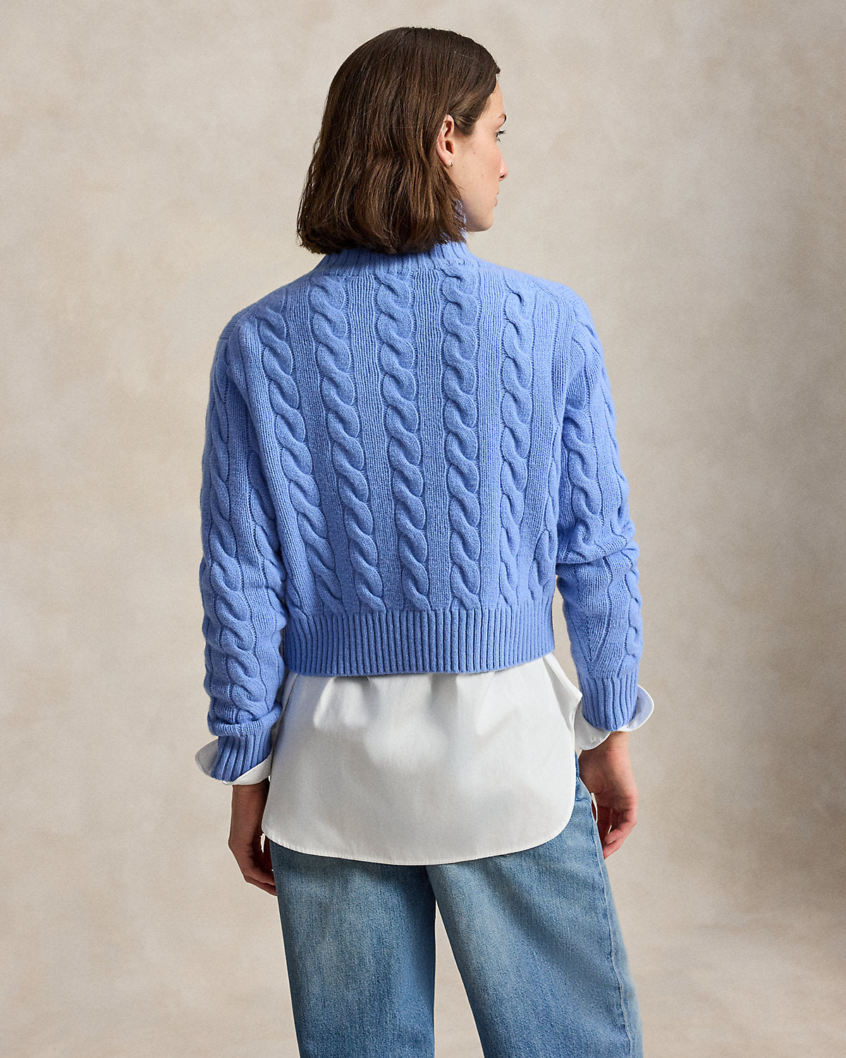 Cable-Knit Wool-Cashmere Turtleneck