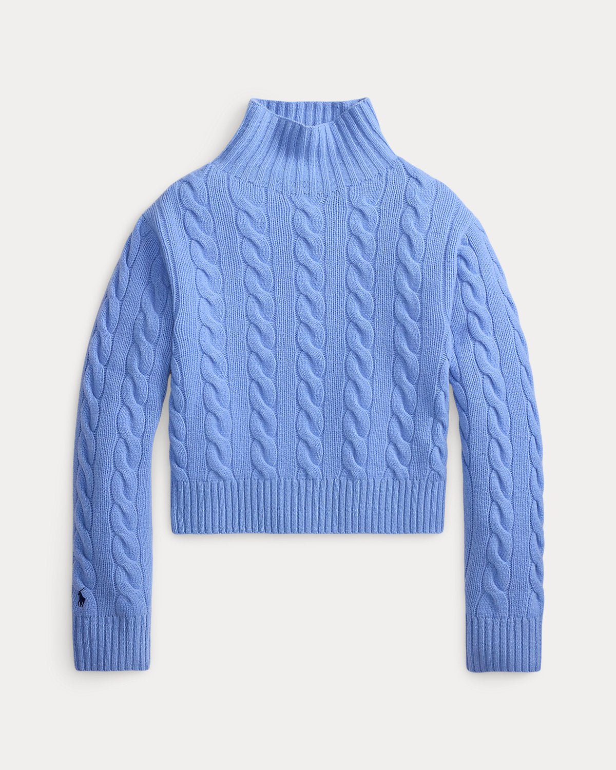 Cable-Knit Wool-Cashmere Turtleneck