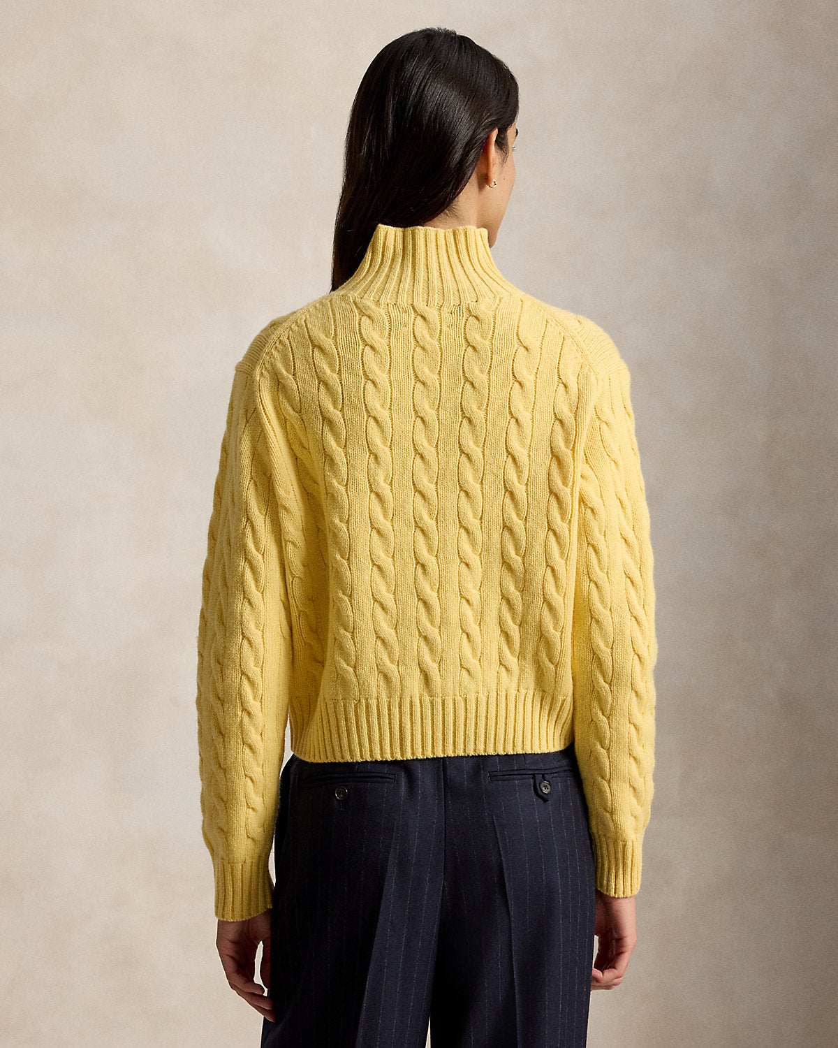 Cable-Knit Wool-Cashmere Turtleneck