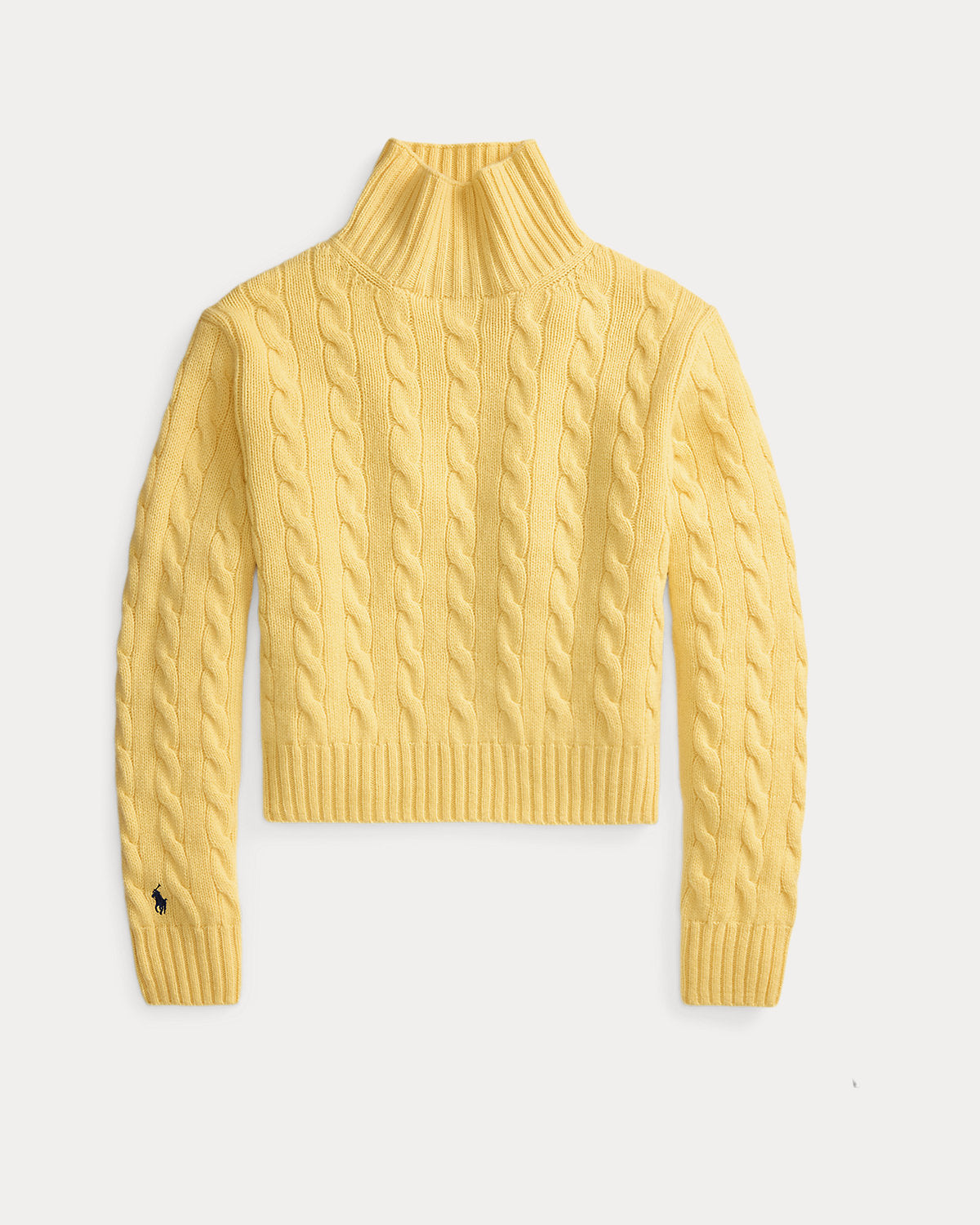 Cable-Knit Wool-Cashmere Turtleneck