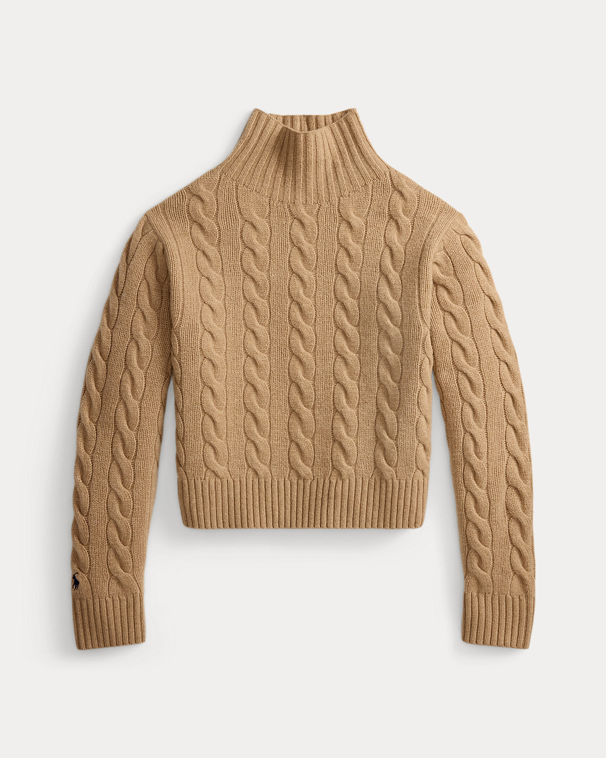 Cable-Knit Wool-Cashmere Turtleneck