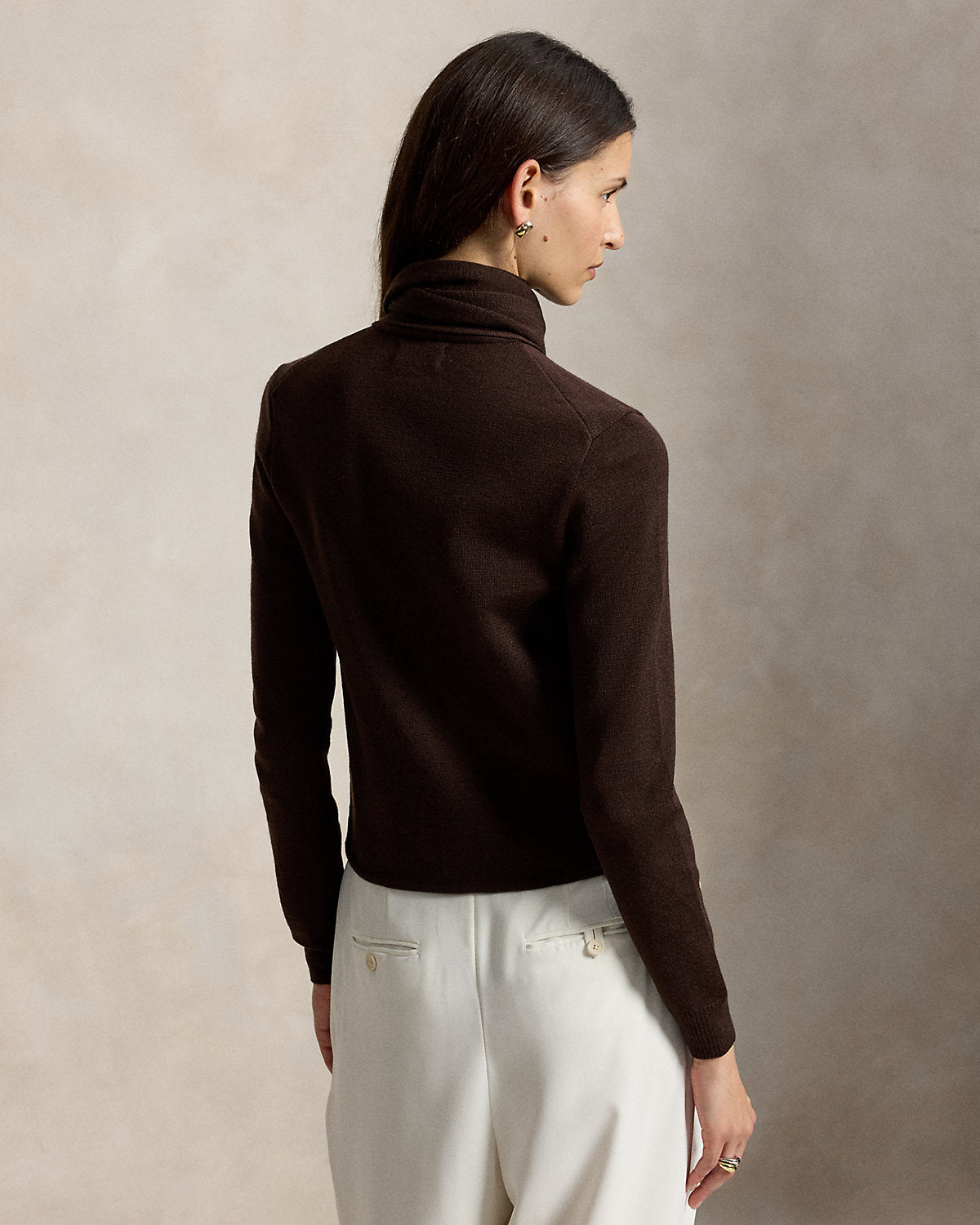 Tie-Scarf Wool Cardigan