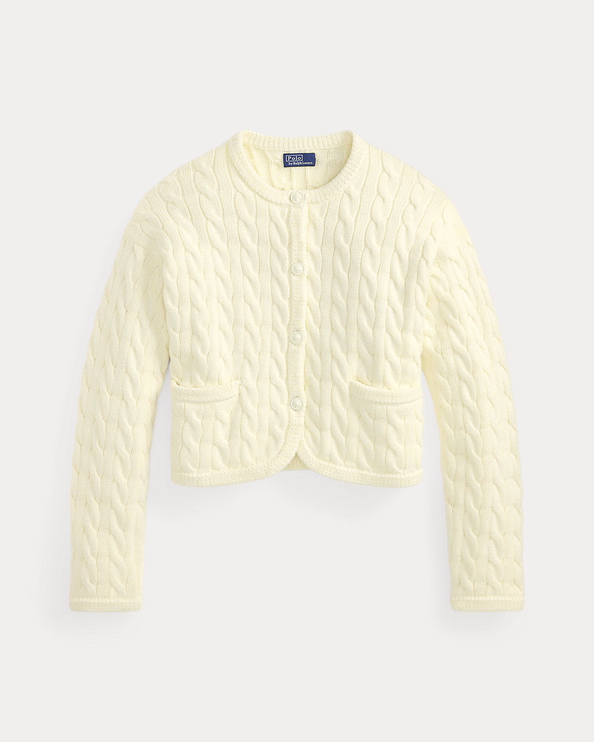 Cable-Knit Cotton-Blend Cardigan