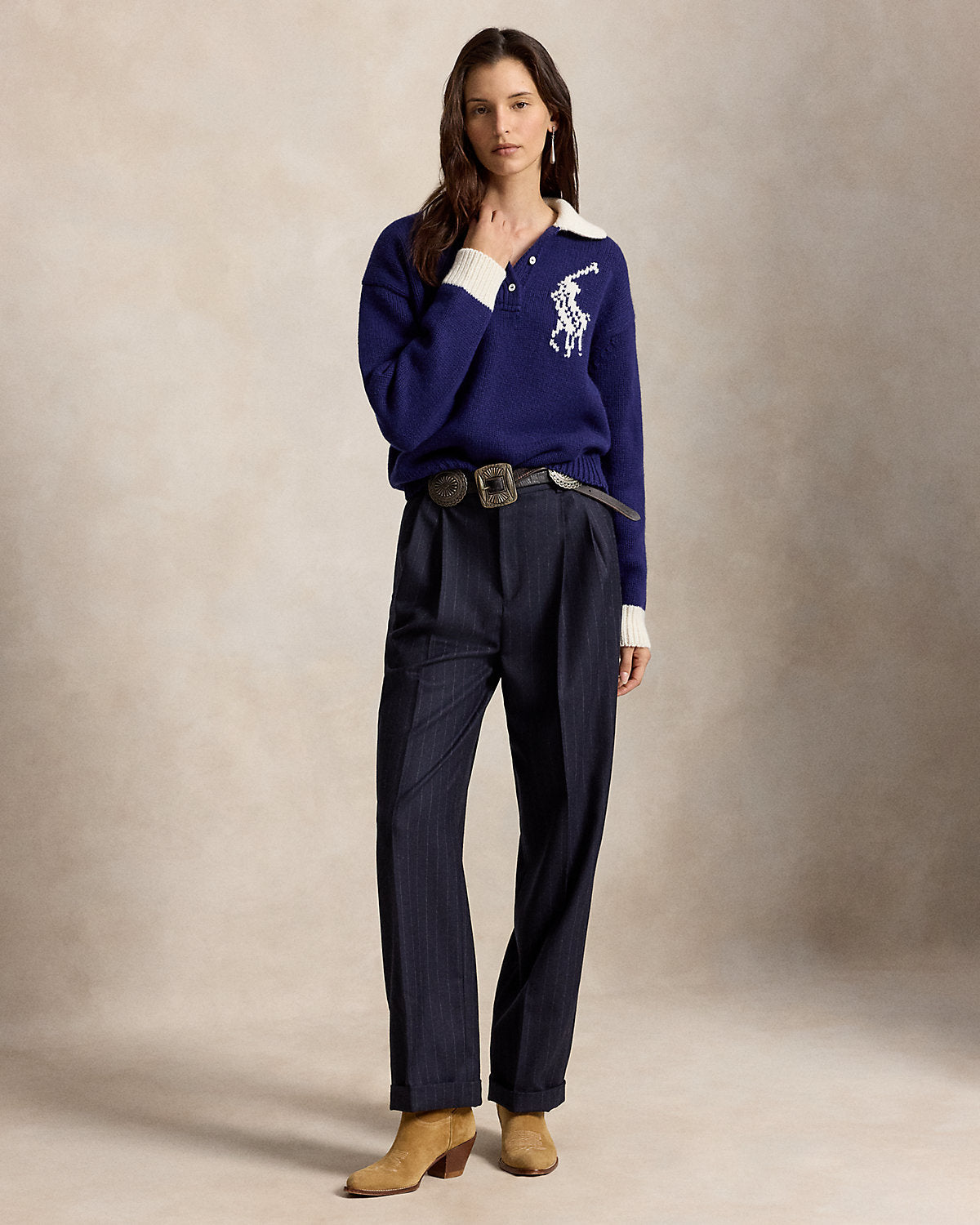 Big Pony Wool Rugby Sweater