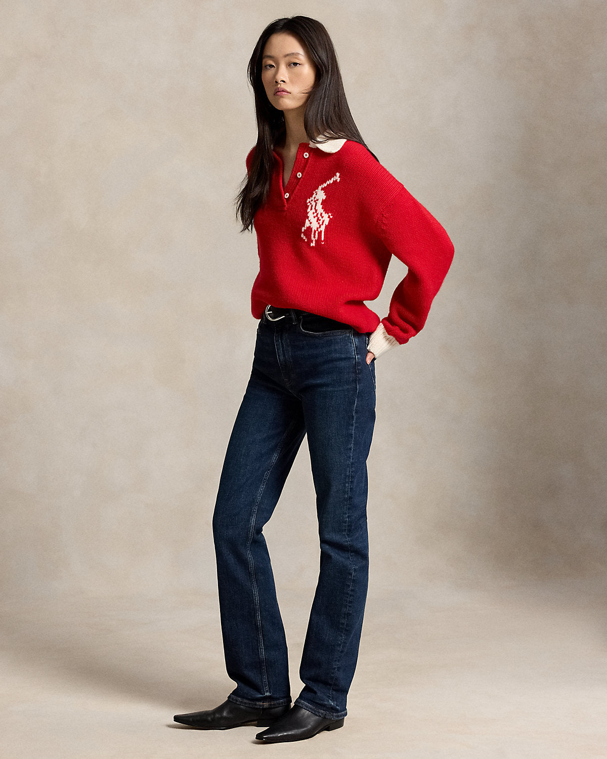 Big Pony Wool Rugby Sweater