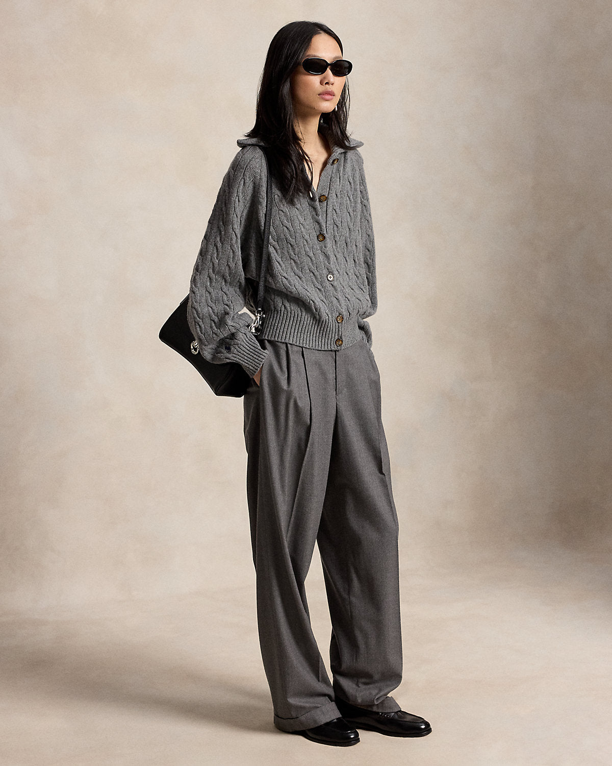 Cable-Knit Wool-Cashmere Jacket