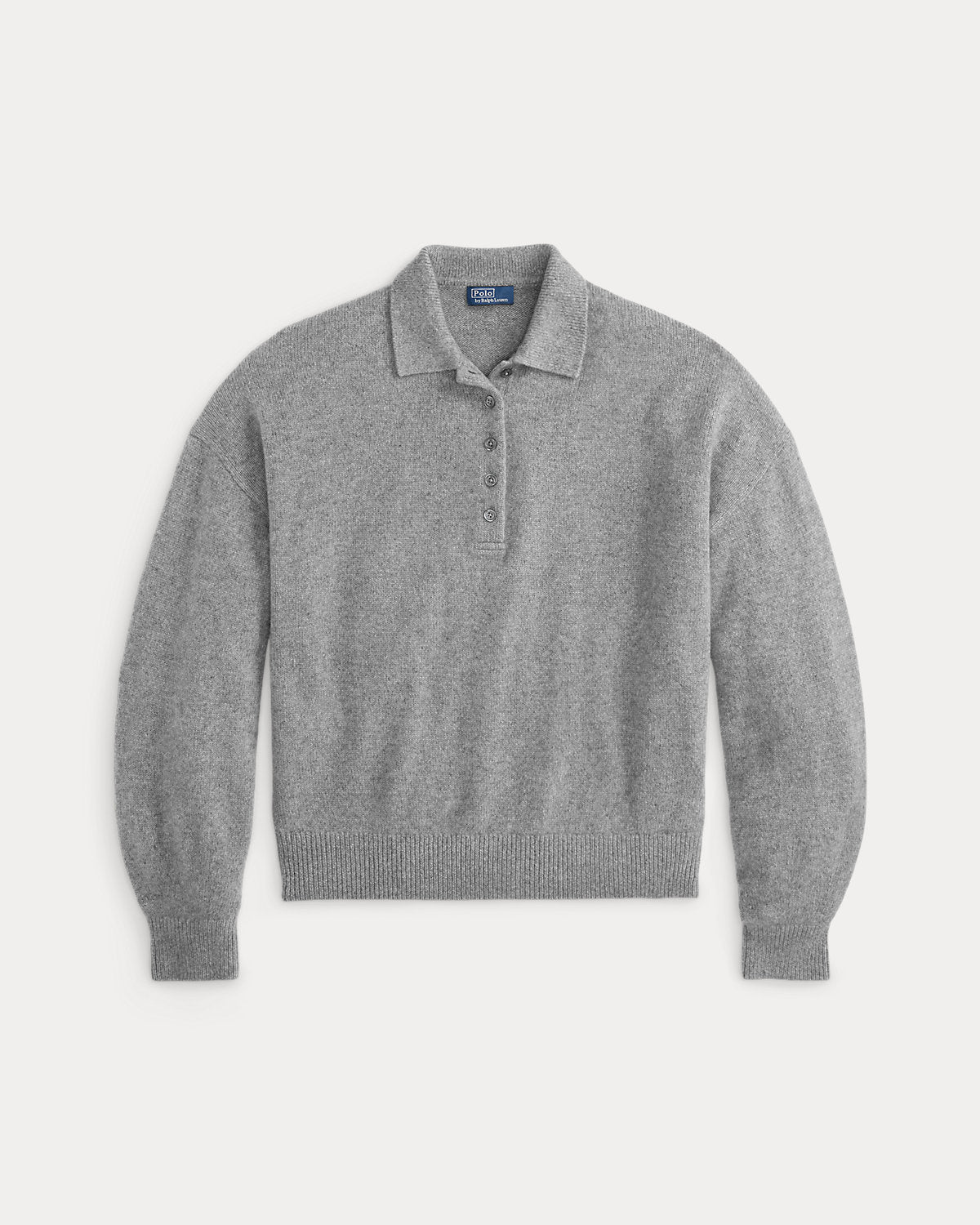 Polo-Collar Cashmere Sweater