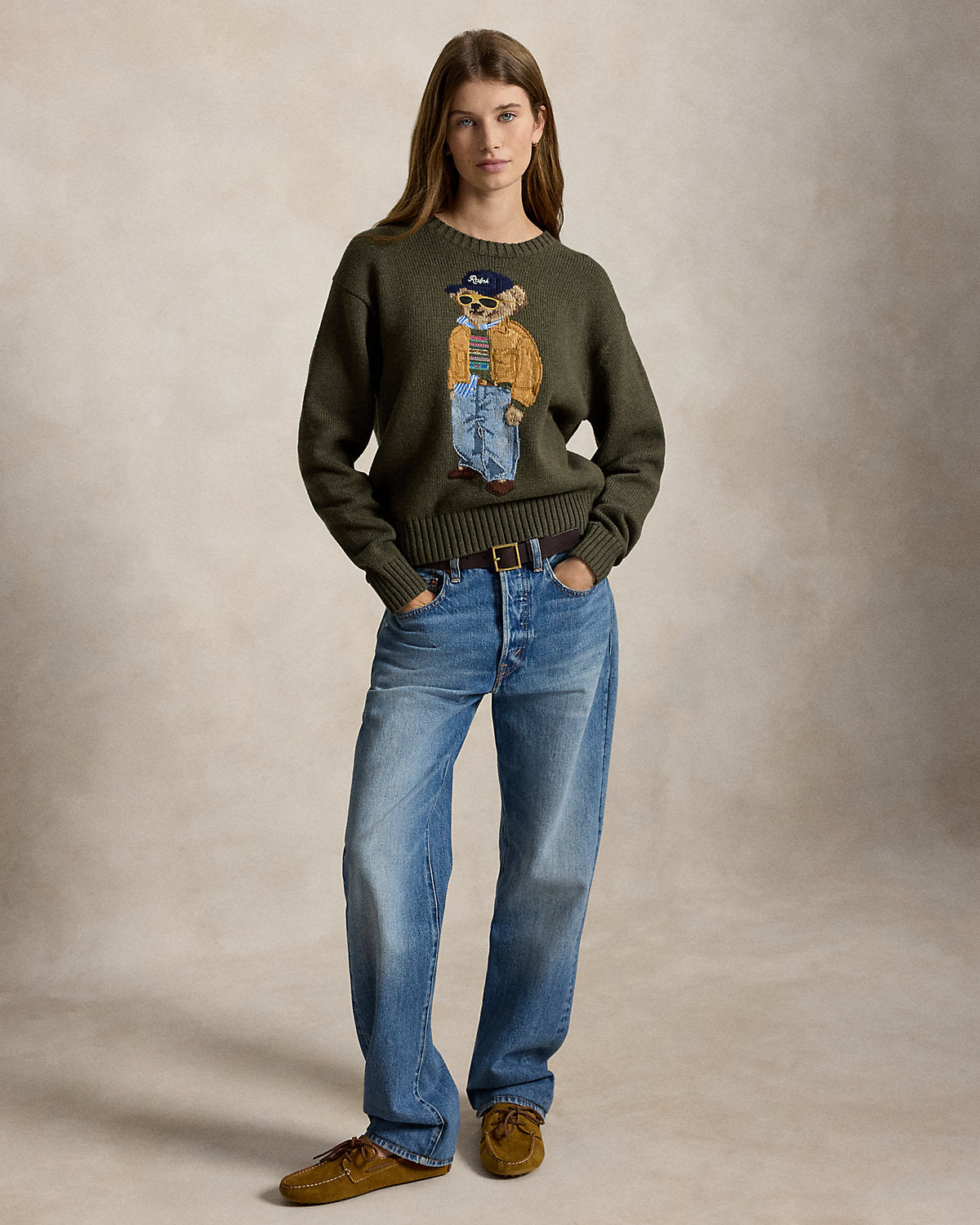 Bear Cotton Crewneck Sweater