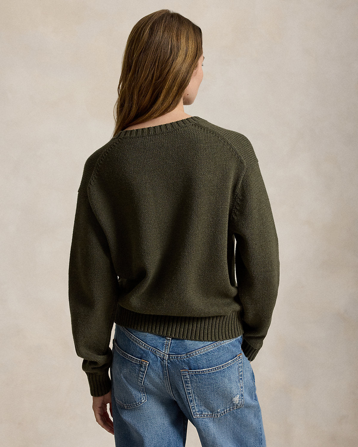 Bear Cotton Crewneck Sweater