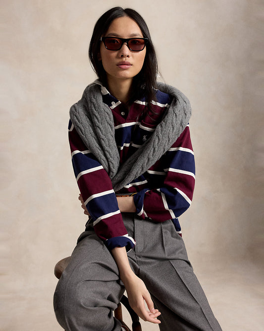 Oversize Cotton Rugby Shirt