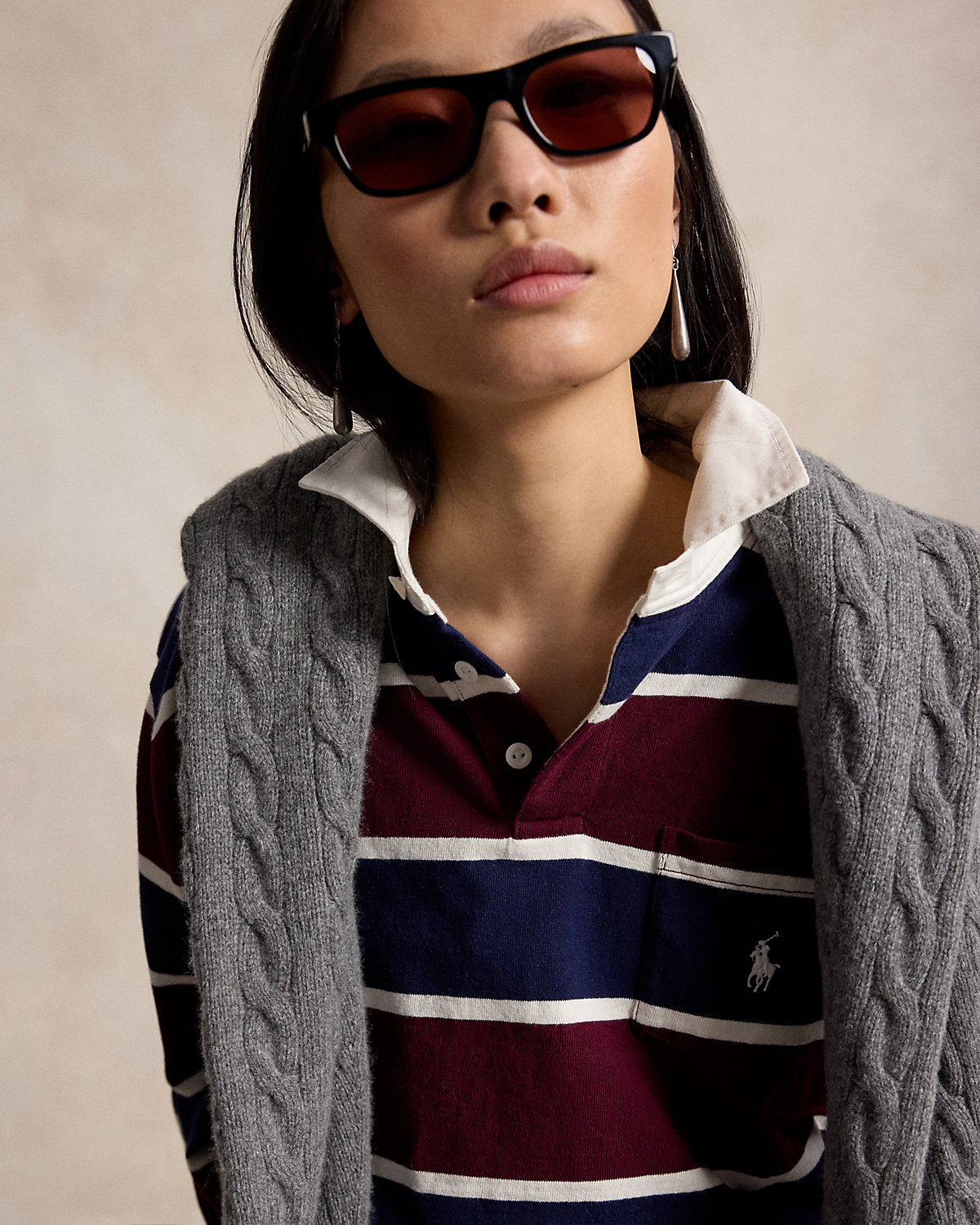 Oversize Cotton Rugby Shirt