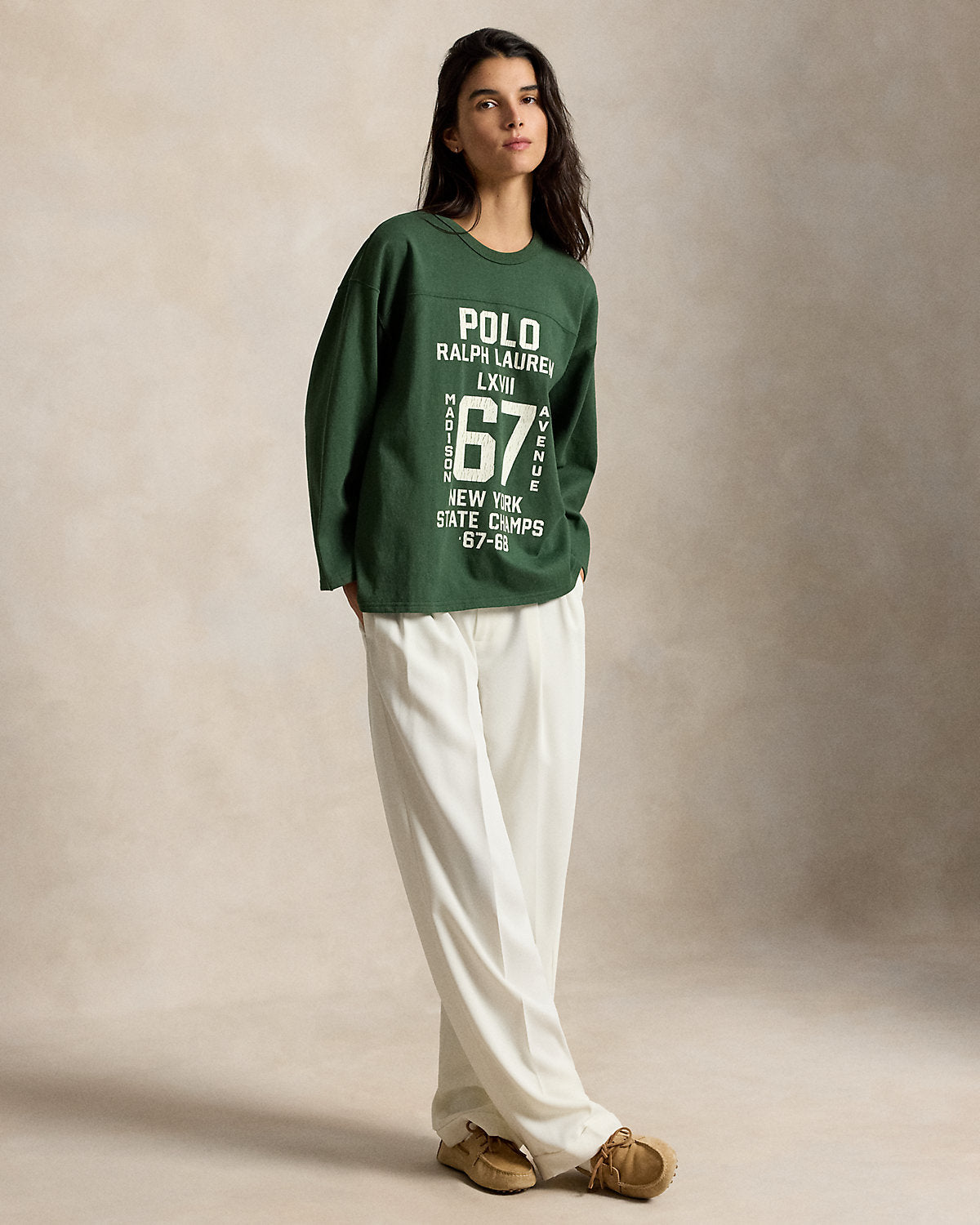 Graphic Logo Cotton Jersey Crewneck