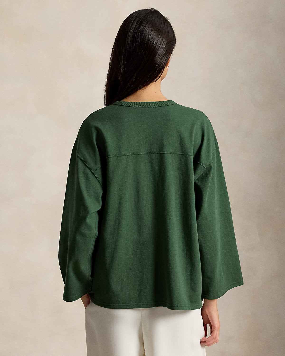 Graphic Logo Cotton Jersey Crewneck