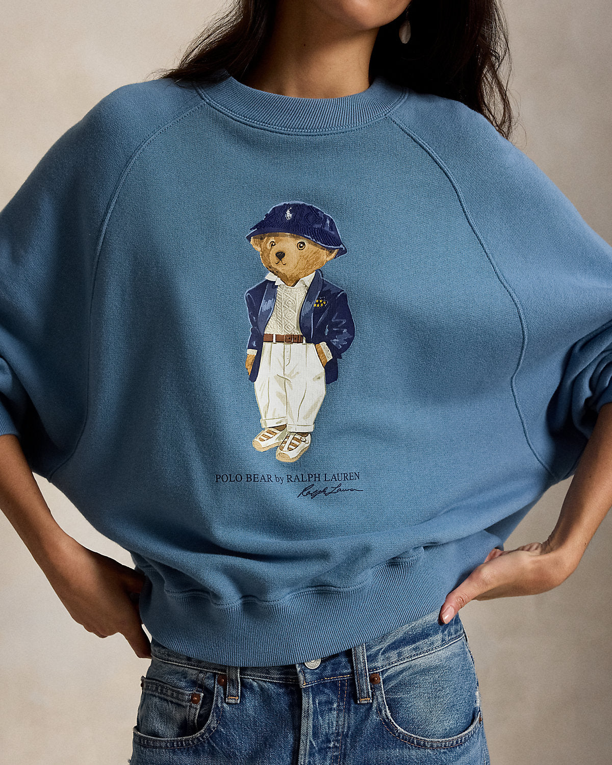 Bear Lightweight Fleece Crewneck