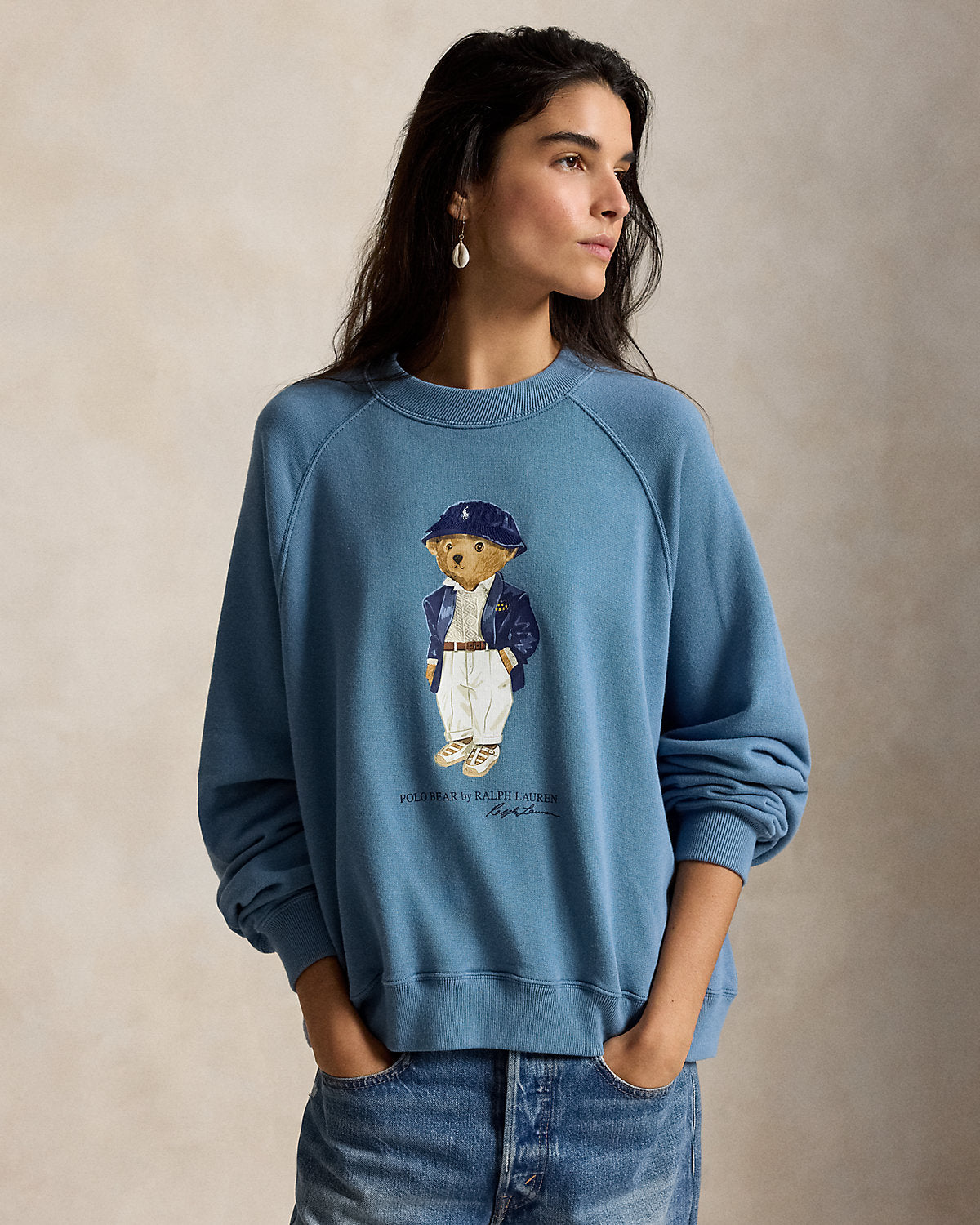 Bear Lightweight Fleece Crewneck