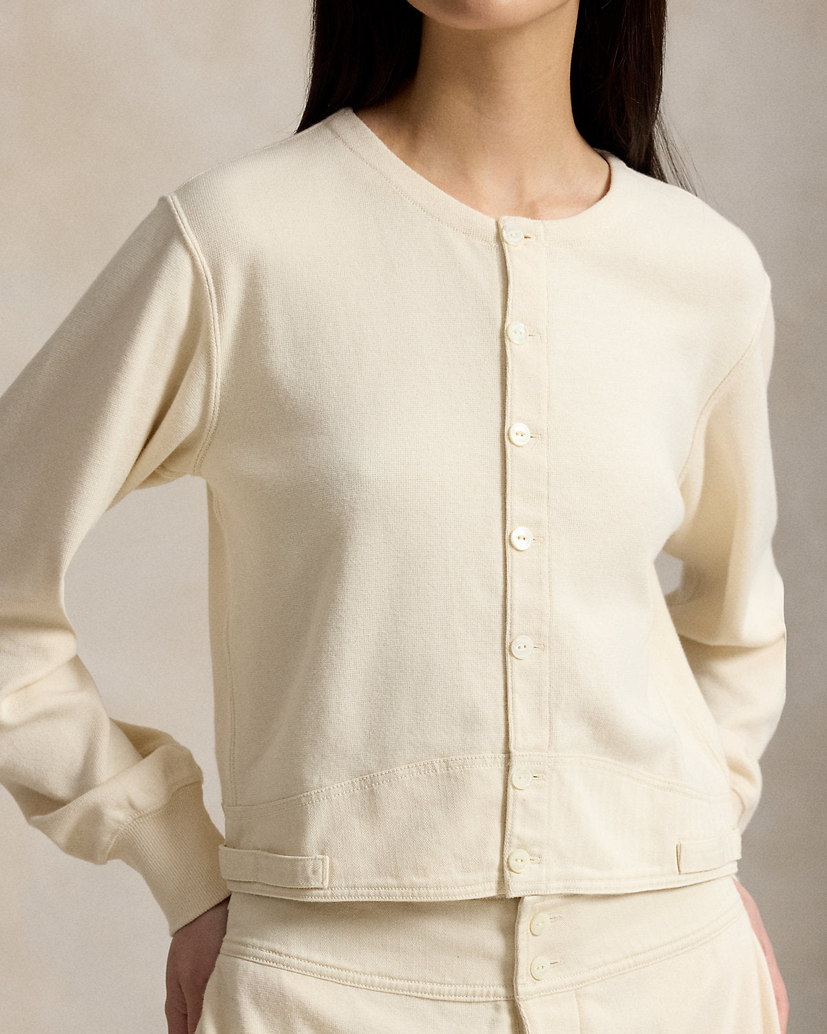 Double-Knit Jacquard Cardigan