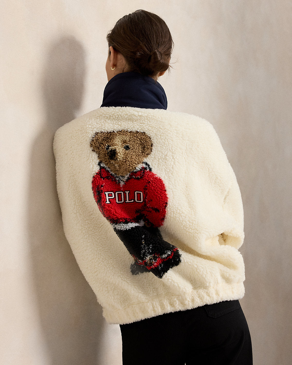 Bear High-Pile Fleece Funnelneck