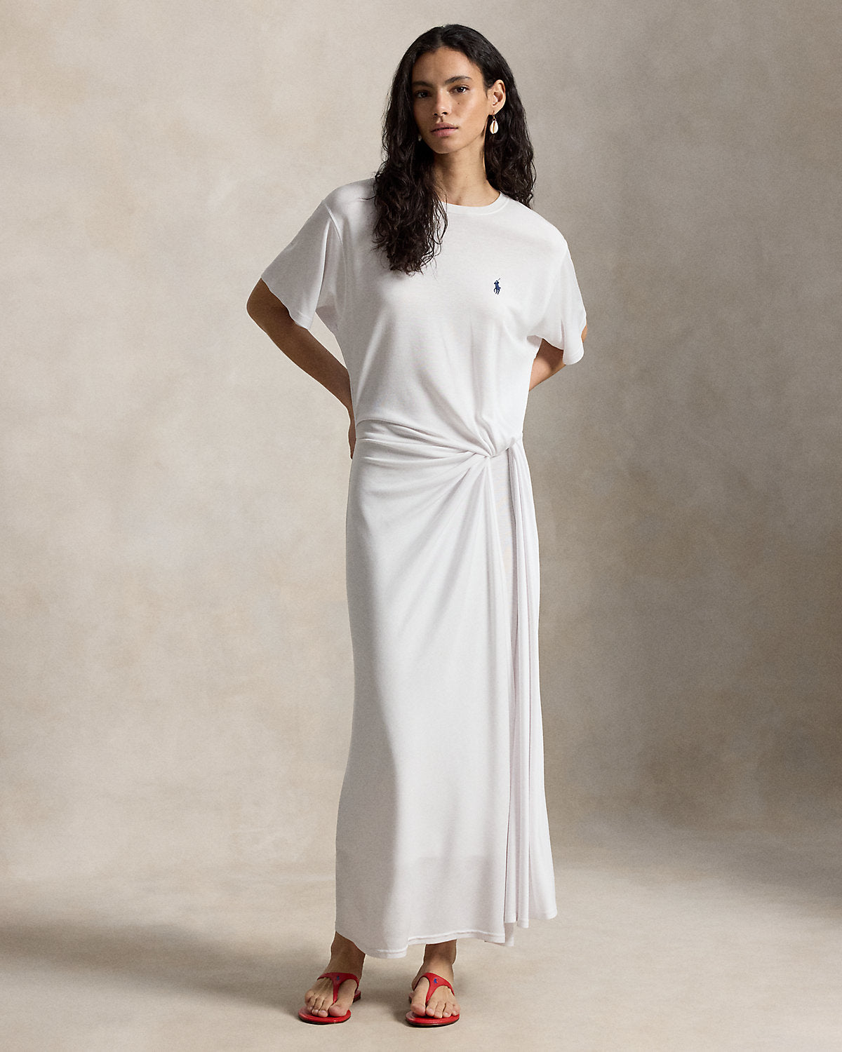 Twist-Detail Tee Dress