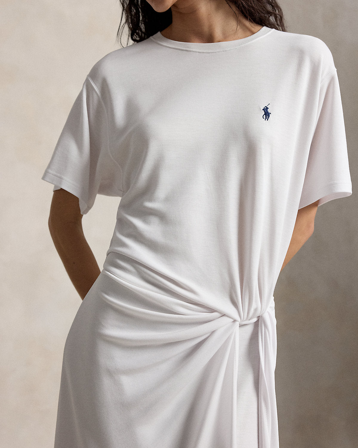 Twist-Detail Tee Dress
