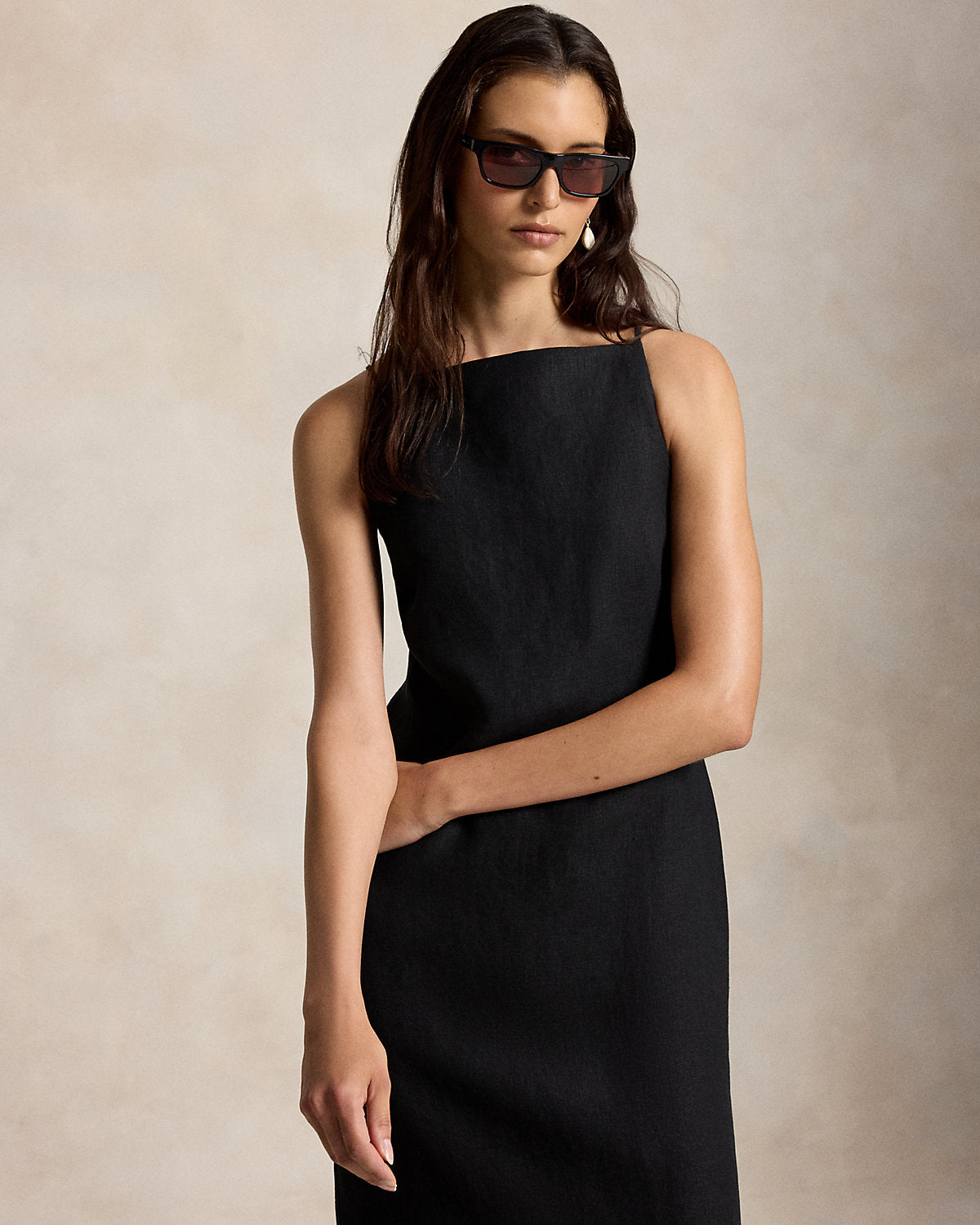 Linen Column Dress