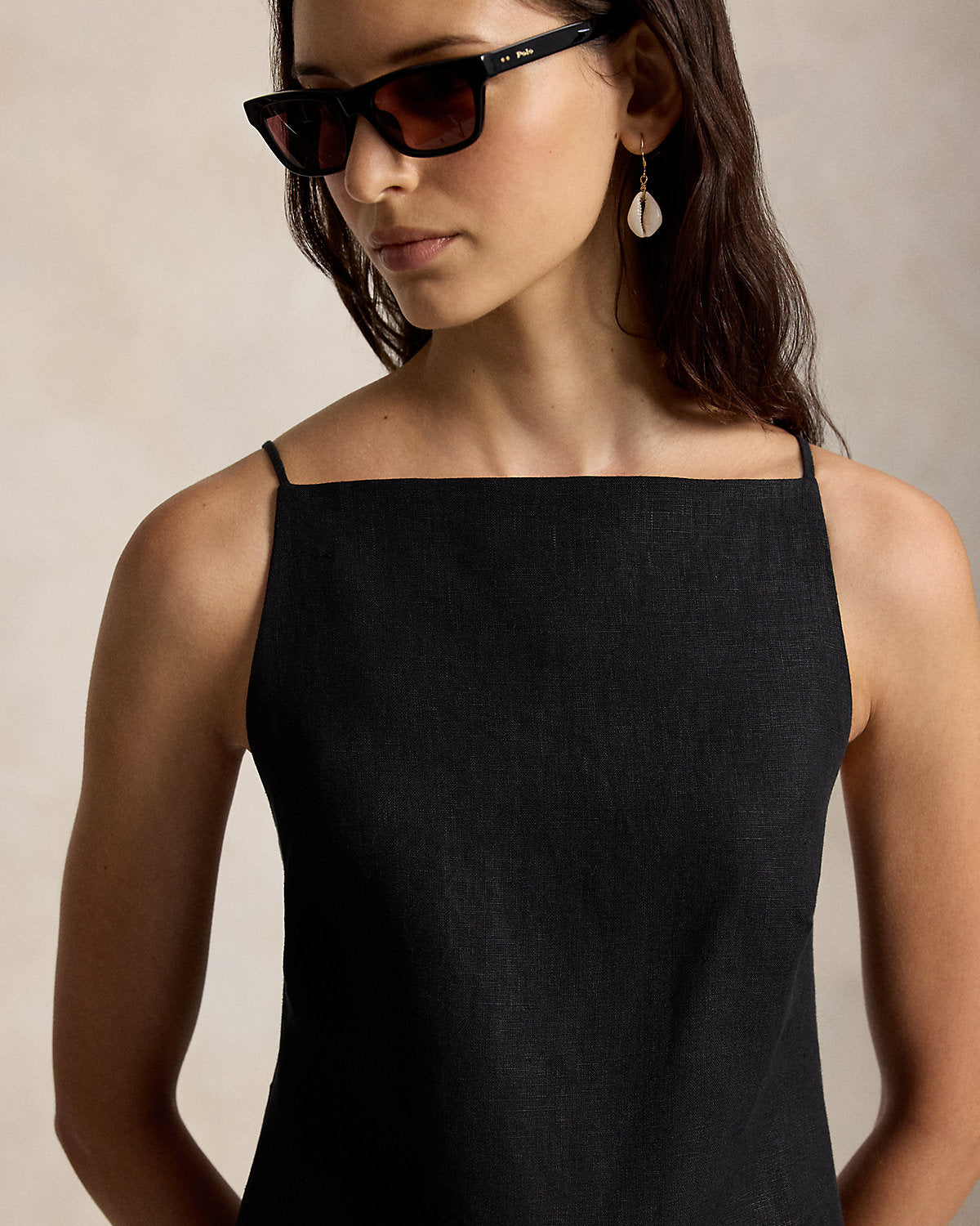 Linen Column Dress