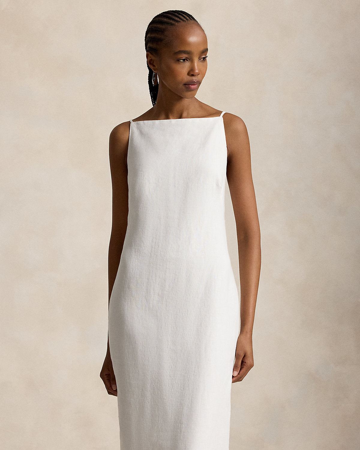 Linen Column Dress