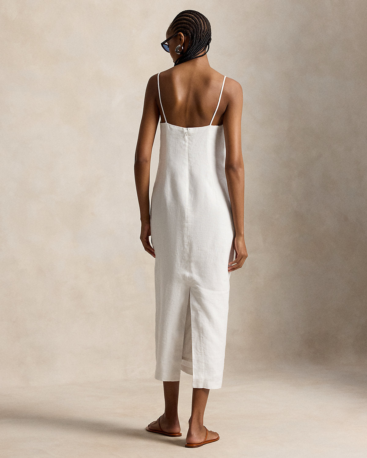 Linen Column Dress