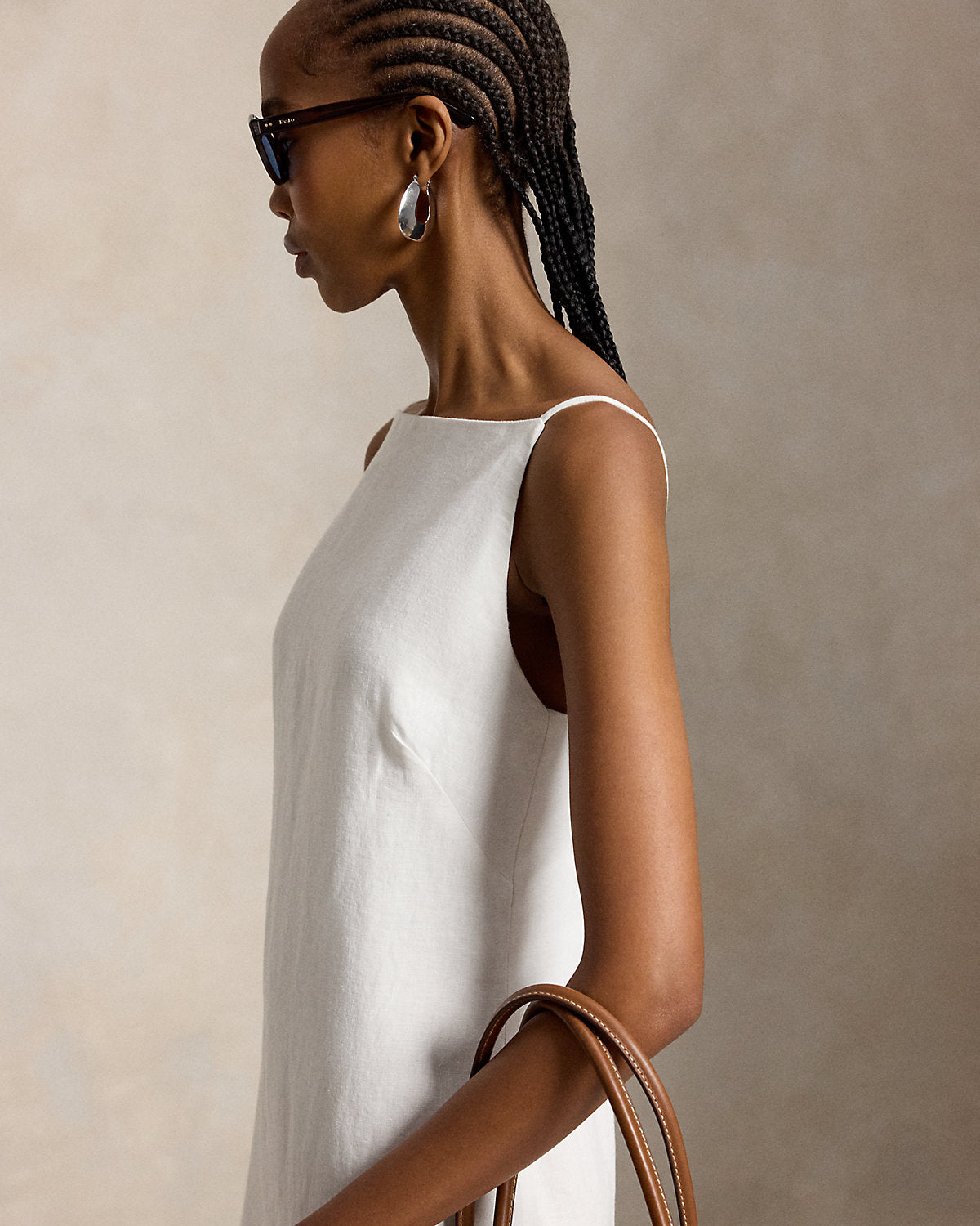 Linen Column Dress