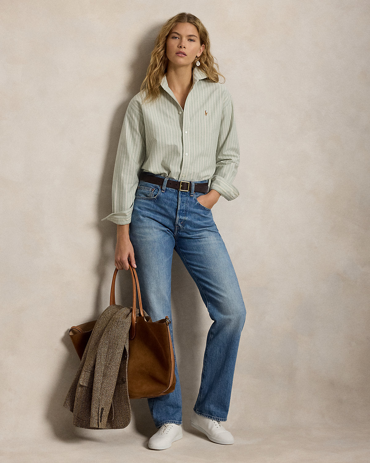 Relaxed Fit Cotton Oxford Shirt