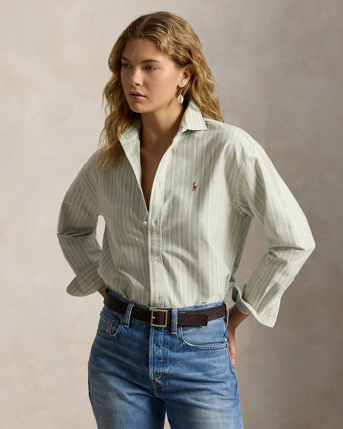 Relaxed Fit Cotton Oxford Shirt