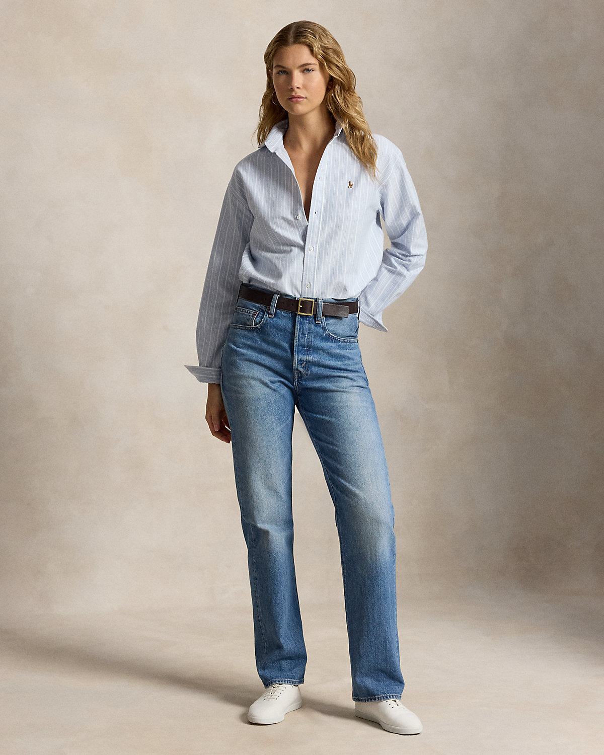 Relaxed Fit Cotton Oxford Shirt