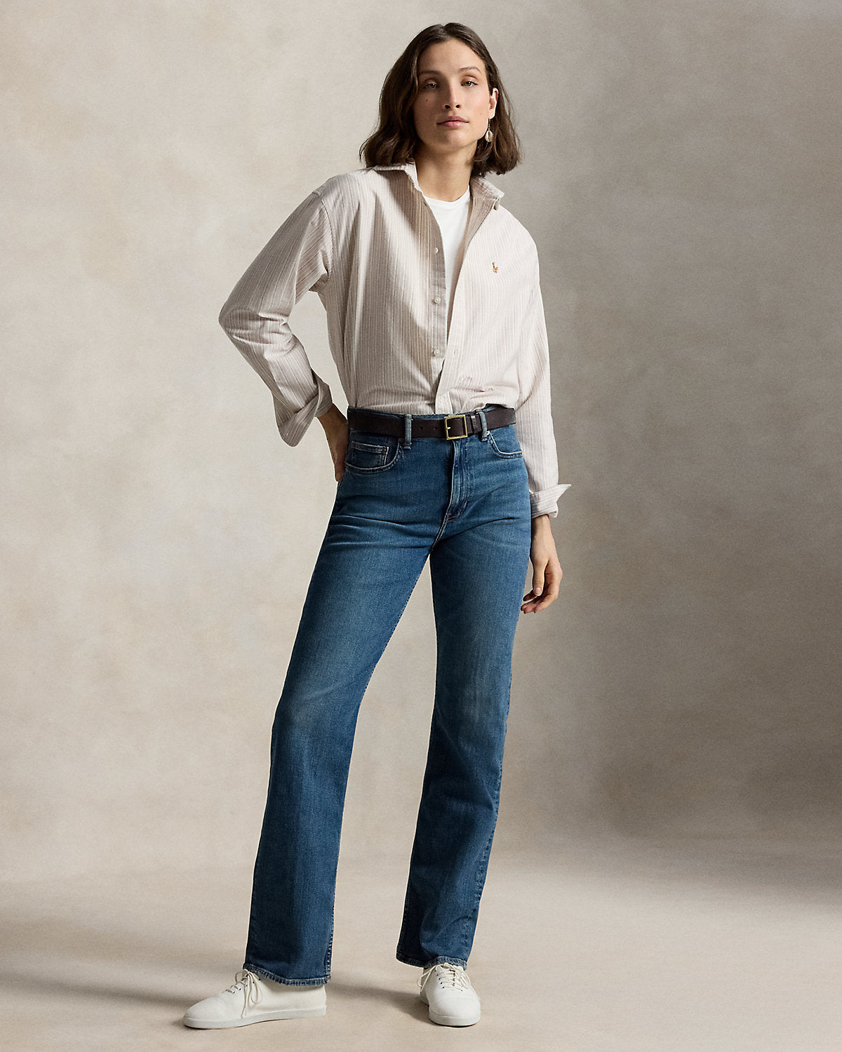 Relaxed Fit Cotton Oxford Shirt