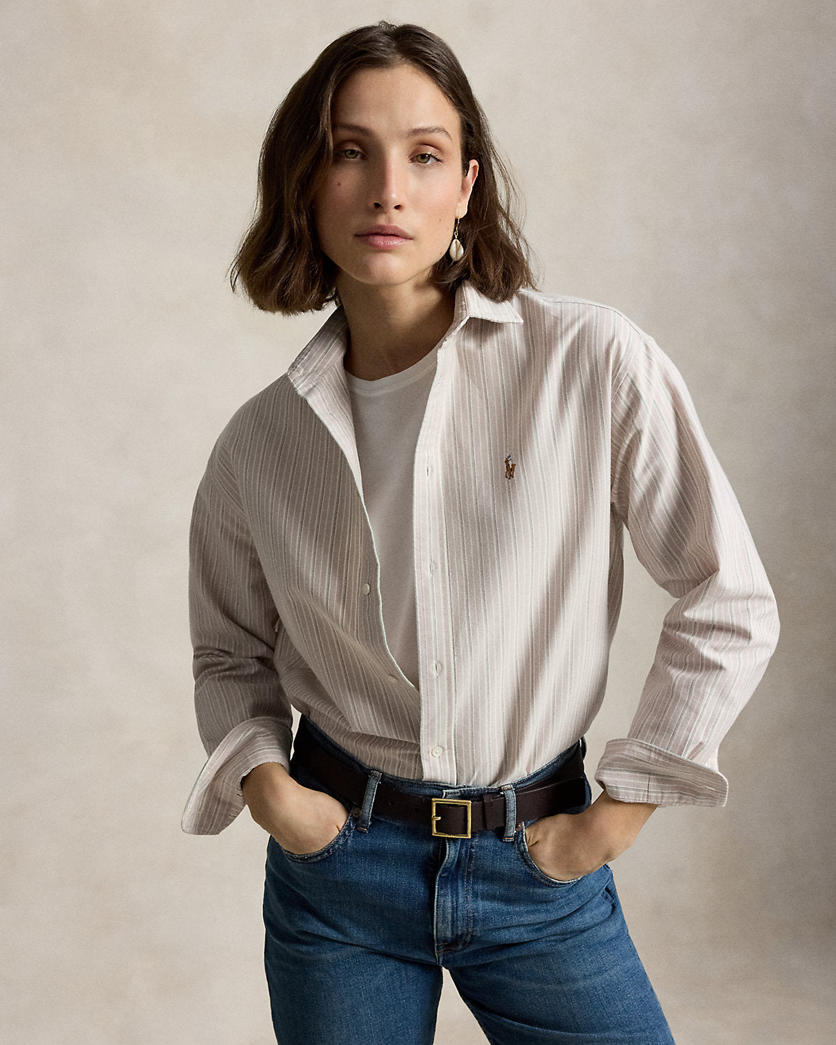 Relaxed Fit Cotton Oxford Shirt