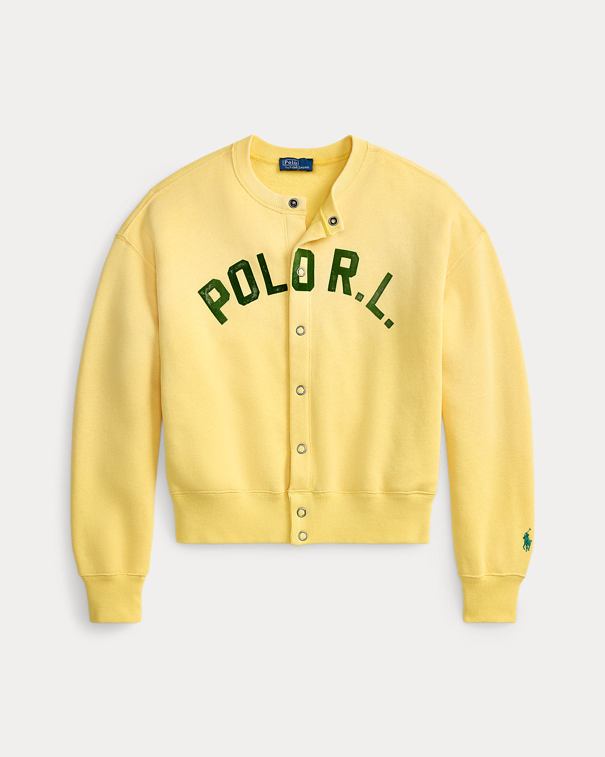 Logo Fleece Snapped Cardigan