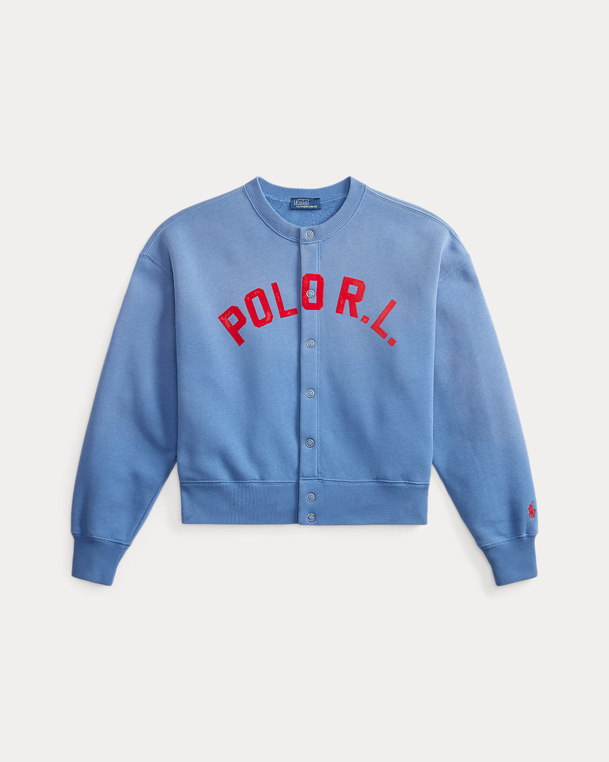 Logo Fleece Snapped Cardigan