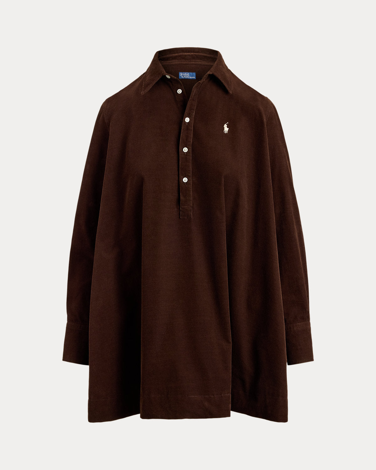 Corduroy Pleated Shirtdress