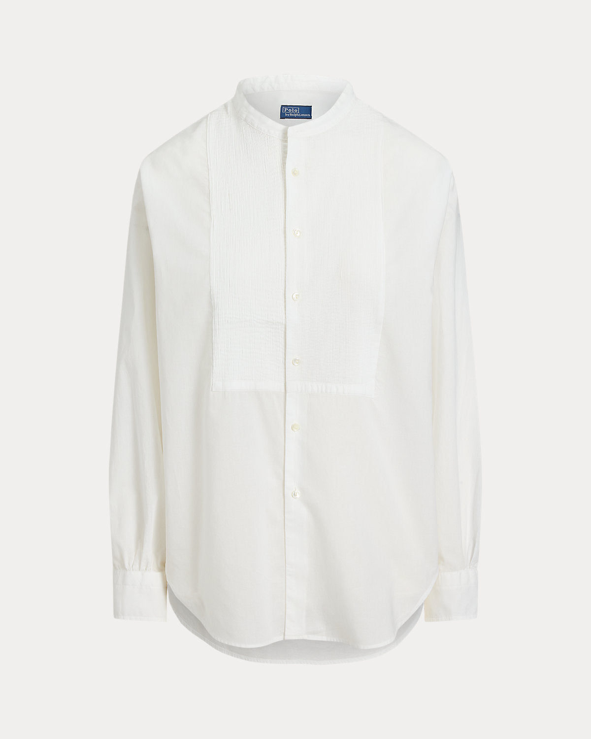 Washed Cotton Tuxedo Shirt