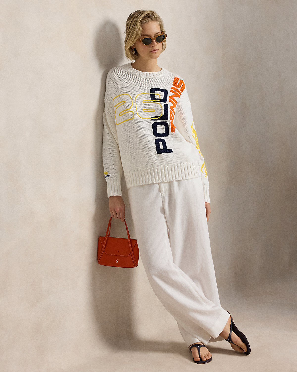 US Open Graphic Logo Cotton Sweater