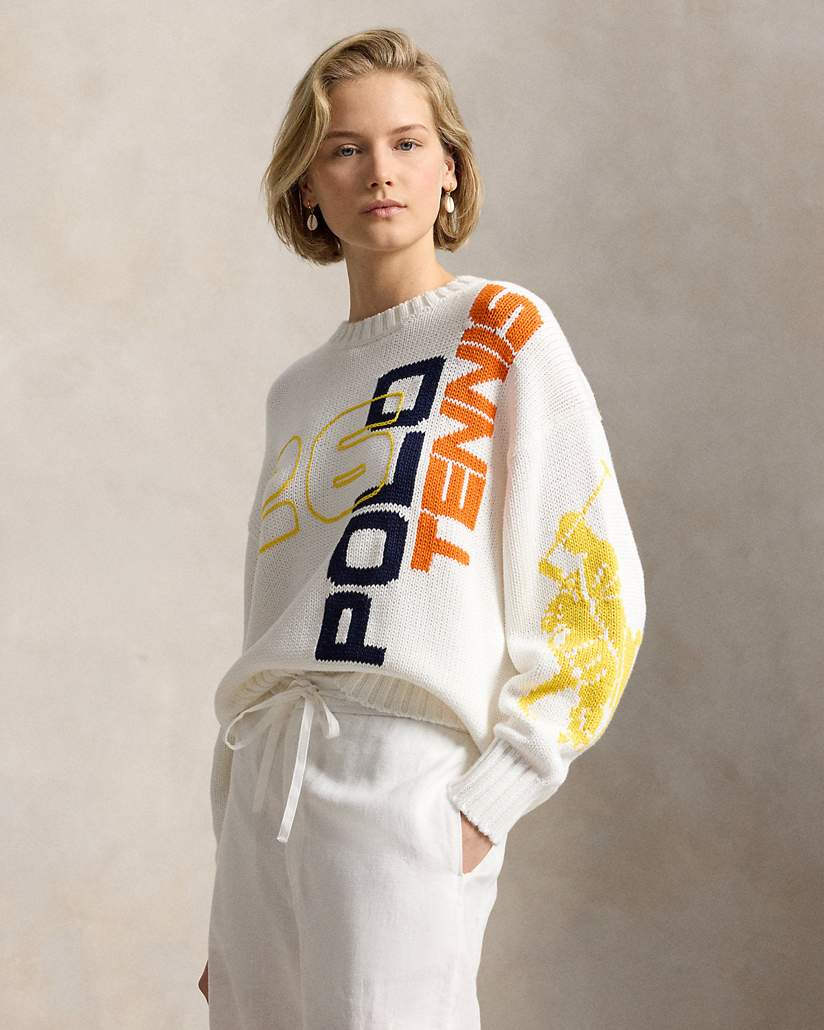 US Open Graphic Logo Cotton Sweater