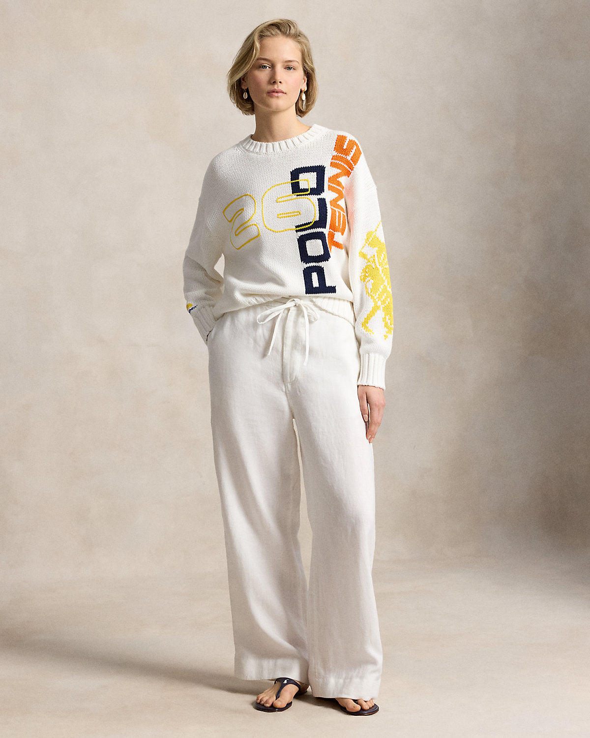 US Open Graphic Logo Cotton Sweater