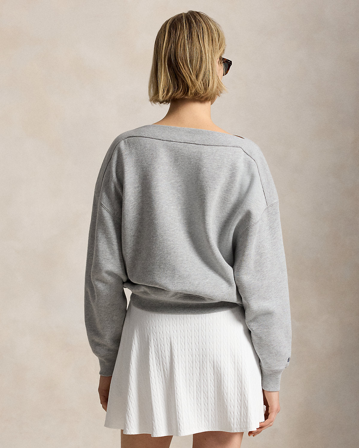 US Open Fleece Bateau-Neck Pullover