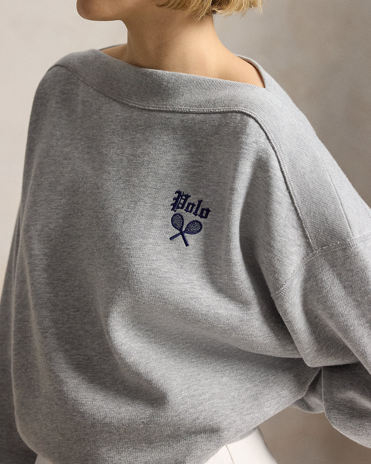 US Open Fleece Bateau-Neck Pullover