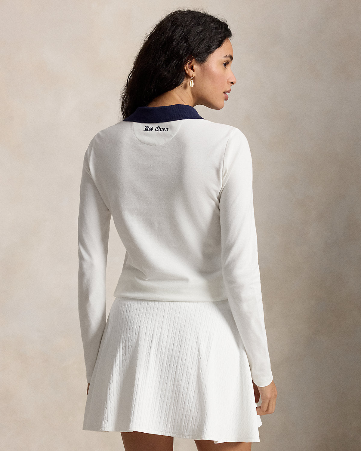 US Open Slim Fit Long-Sleeve Polo Shirt