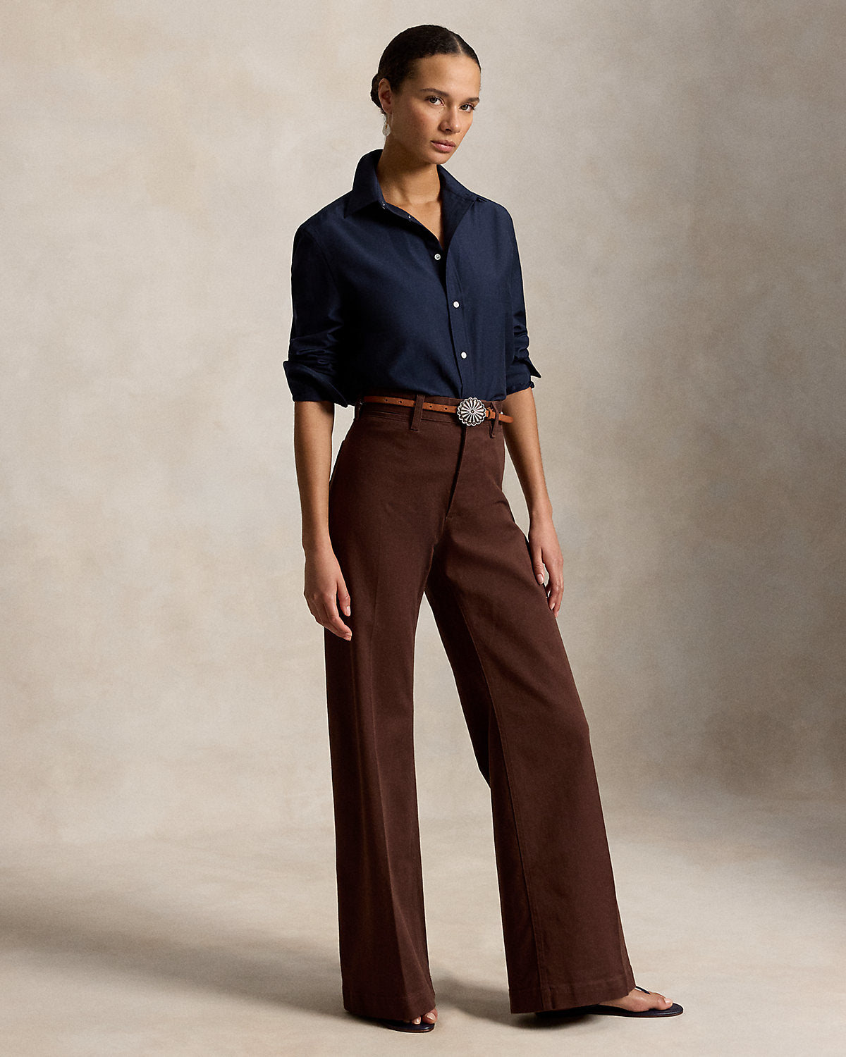 Relaxed Fit Cotton-Silk Shirt