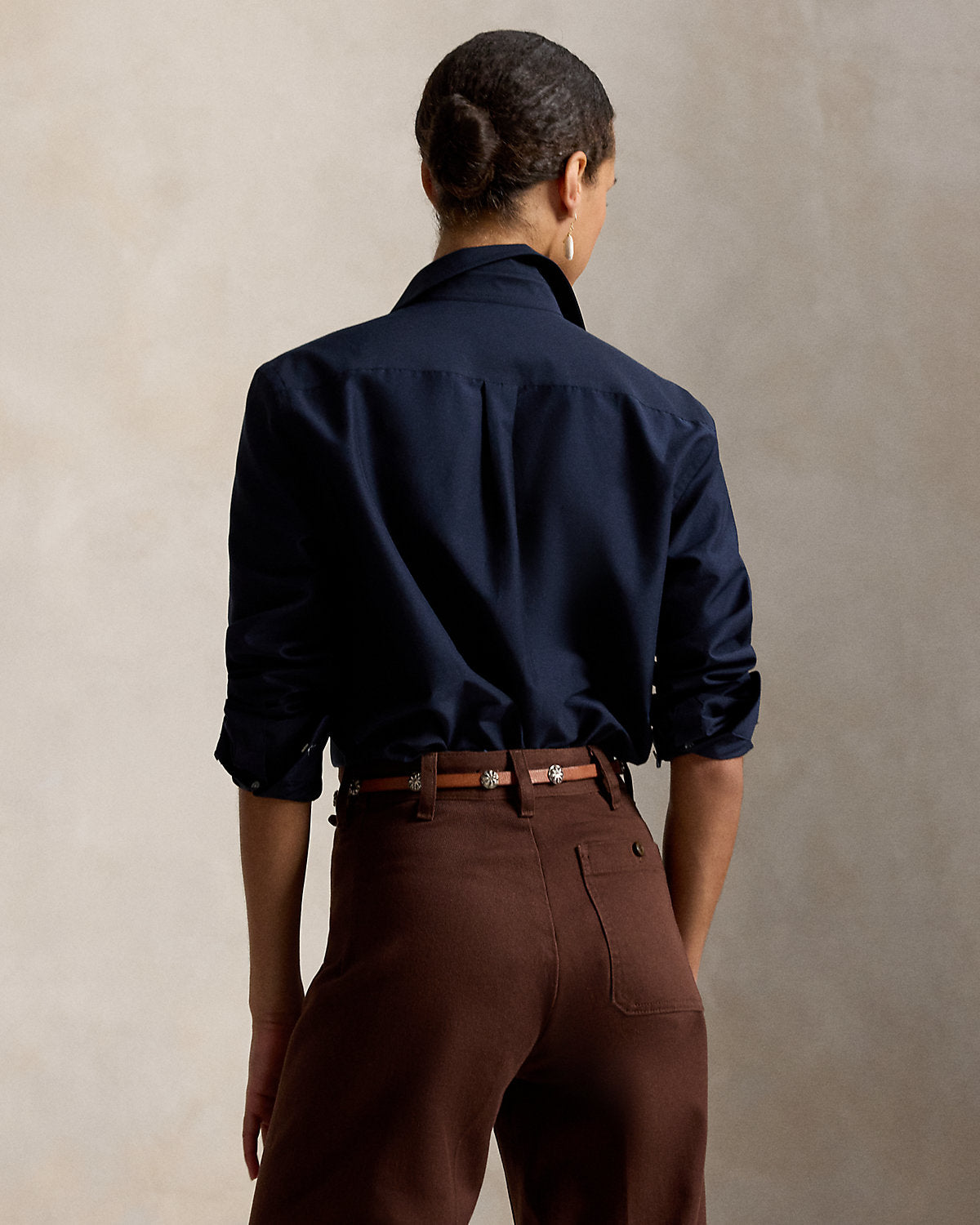 Relaxed Fit Cotton-Silk Shirt