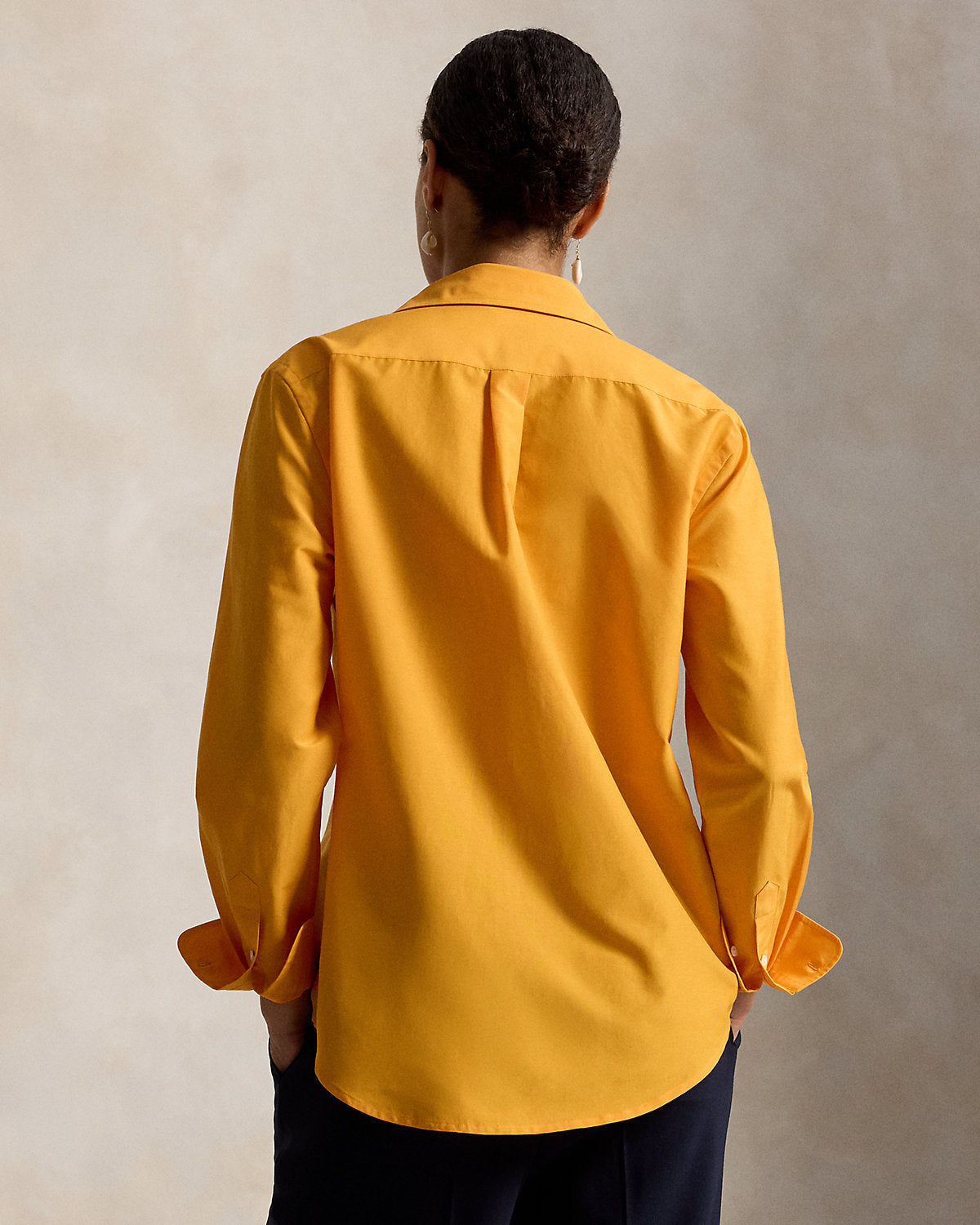 Relaxed Fit Cotton-Silk Shirt