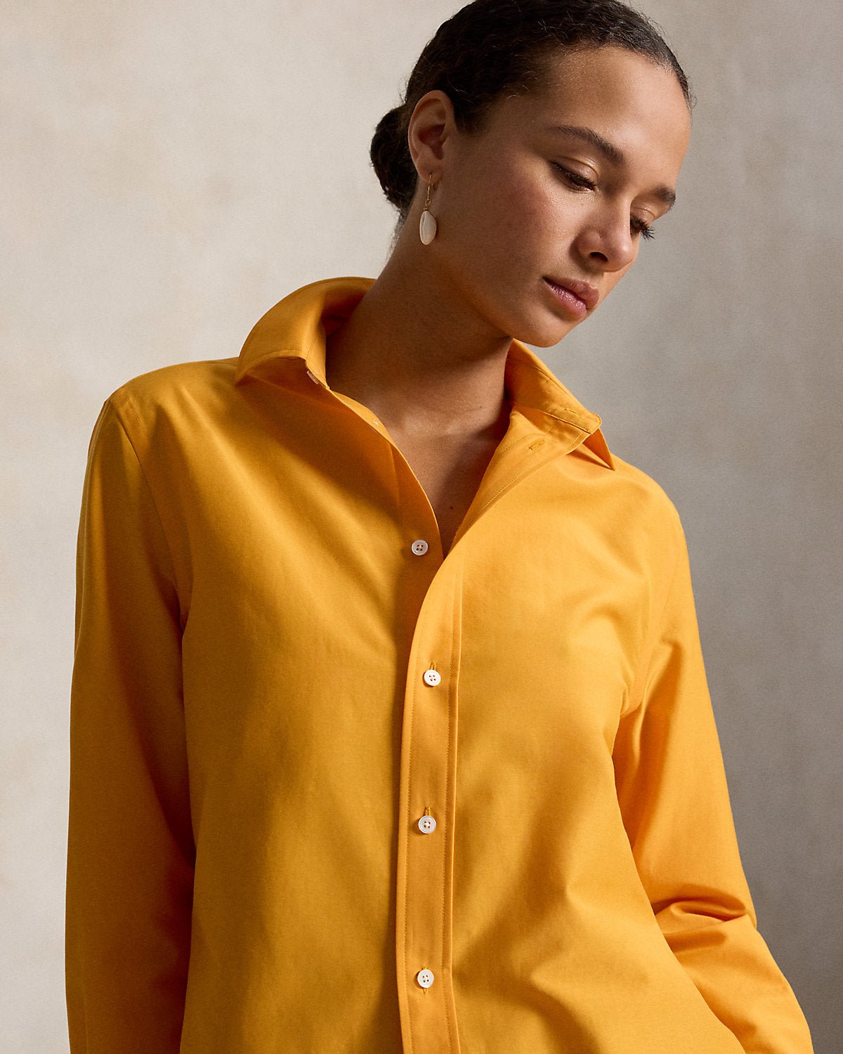 Relaxed Fit Cotton-Silk Shirt