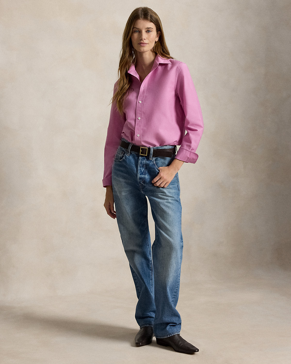 Relaxed Fit Cotton-Silk Shirt